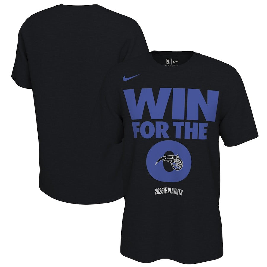 海外取寄 NIKE Tシャツ オーランド マジック 2025 NBA PLAYOFFS POST ON COURT MANTRA T-SHIRT BLACK