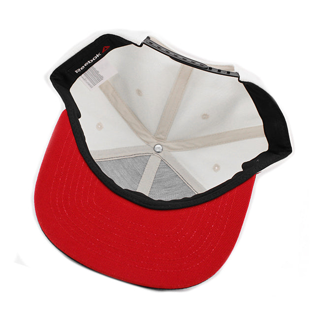 リーボック スナップバック キャップ UFC FIGHT NIGHT FLAT BRIM SNAPBACK CAP BLACK WHITE RED