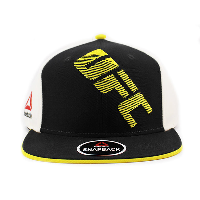 リーボック スナップバック キャップ UFC FIGHT NIGHT FLAT BRIM SNAPBACK CAP BLACK WHITE YELLOW