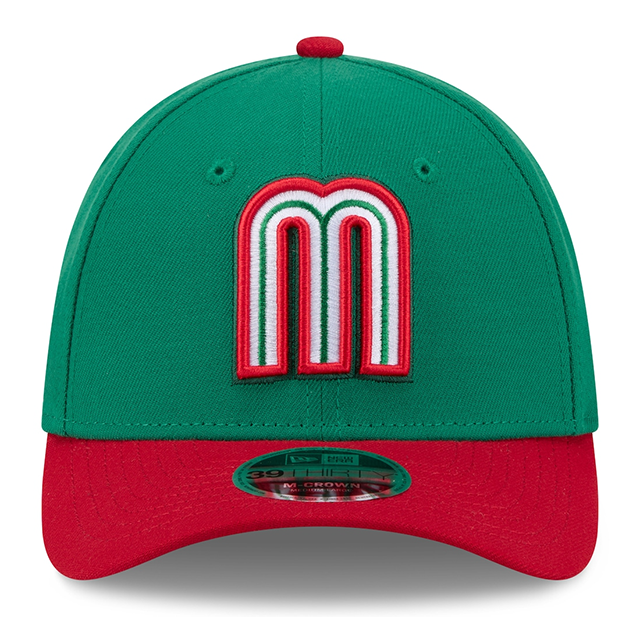 ニューエラ キャップ 39THIRTY M-CROWN WBC メキシコ 2026 WORLD BASEBALL CLASSIC CLASSIC FLEX FIT CAP GREEN RED