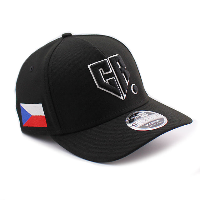 ニューエラ キャップ 9FORTY M-CROWN A-FRAME WBC チェコ 2026 WORLD BASEBALL CLASSIC SNAPBACK CAP BLACK WHITE