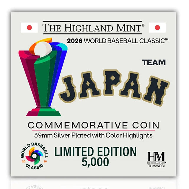 海外取寄 WBC 記念コイン 日本代表 2026 WORLD BASEBALL CLASSIC SILVER MINT COIN