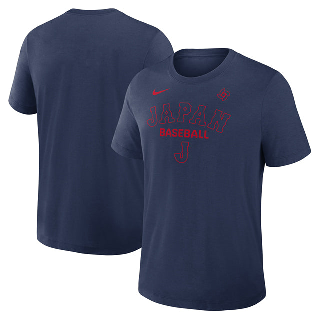 海外取寄 ナイキ WBC 日本代表 Tシャツ 2026 WORLD BASEBALL CLASSIC AUTHENTIC COLLECTION EARLY WORK DRI-FIT TRI-BLEND T-SHIRT NAVY