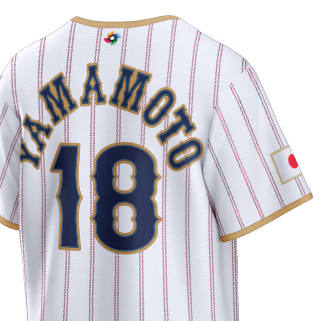 WBC 山本由伸モデル 海外取寄 ナイキ レプリカユニフォーム 日本代表 2026 WORLD BASEBALL CLASSIC HOME STADIUM JERSEY WHITE
