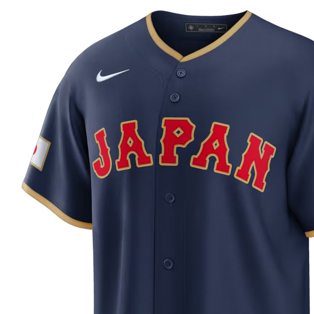 WBC 山本由伸モデル 海外取寄 ナイキ レプリカユニフォーム 日本代表 2026 WORLD BASEBALL CLASSIC ROAD STADIUM JERSEY NAVY