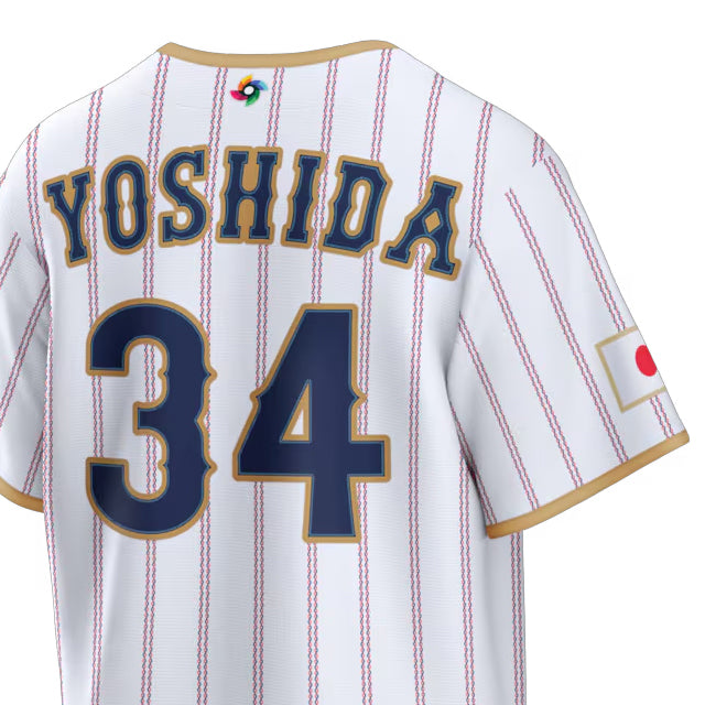 WBC 吉田正尚モデル 海外取寄 ナイキ レプリカユニフォーム 日本代表 2026 WORLD BASEBALL CLASSIC HOME STADIUM JERSEY WHITE