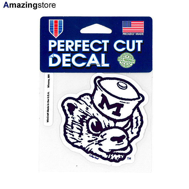 ウィンクラフト ステッカー ミシガン ウォルバリンズ NCAA PERFECT CUT DECAL