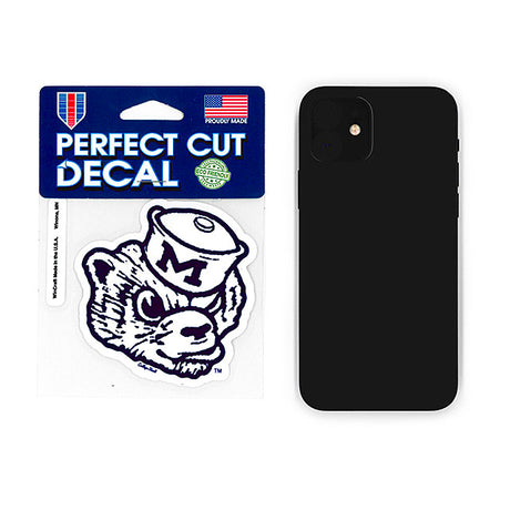 ウィンクラフト ステッカー ミシガン ウォルバリンズ NCAA PERFECT CUT DECAL