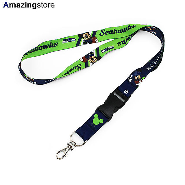 ウィンクラフト ランヤード シアトル シーホークス ディズニー DISNEY MICKEY MOUSE NFL LANYARD WINCRAFT SEATTLE SEAHAWKS