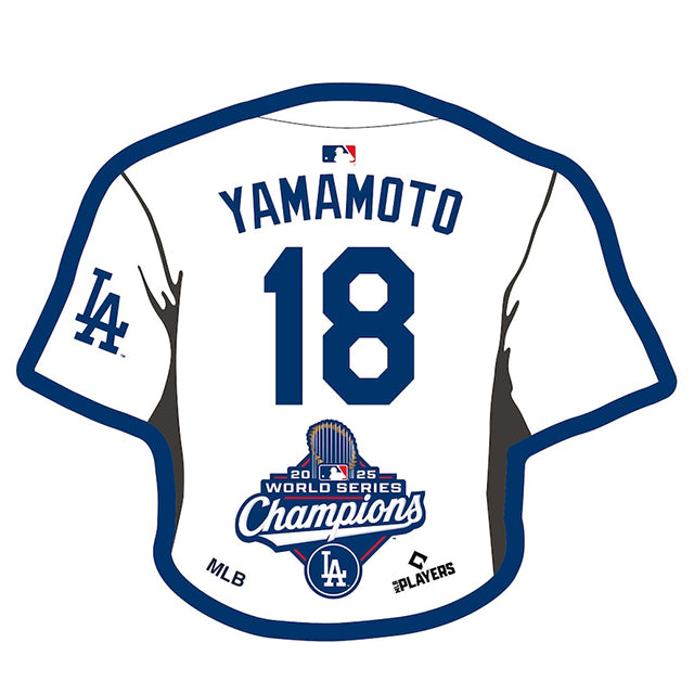 山本由伸モデル 2025 ワールドシリーズチャンピオン ロサンゼルス ドジャース ネームアンドナンバー マグネット