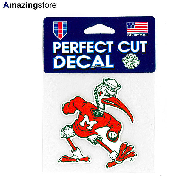 ウィンクラフト ステッカー マイアミ ハリケーンズ NCAA PERFECT CUT DECAL WINCRAFT