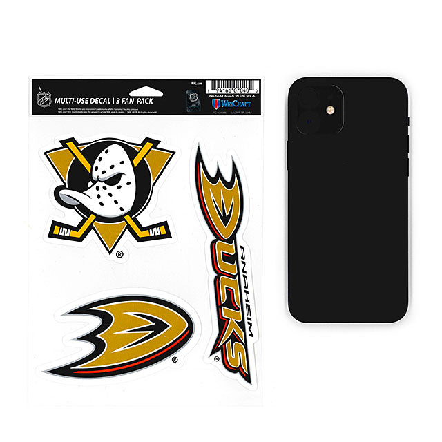 ウィンクラフト ステッカー アナハイム ダックス NHL PERFECT CUT DECAL 3 PACK WINCRAFT ANAHEIM DUCKS
