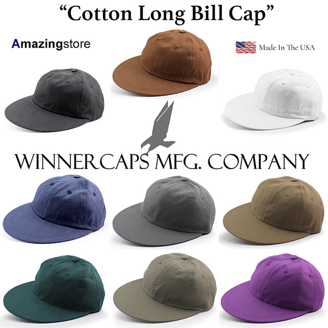 MADE IN USA ウィナーキャップス COTTON LONG BILL CAP