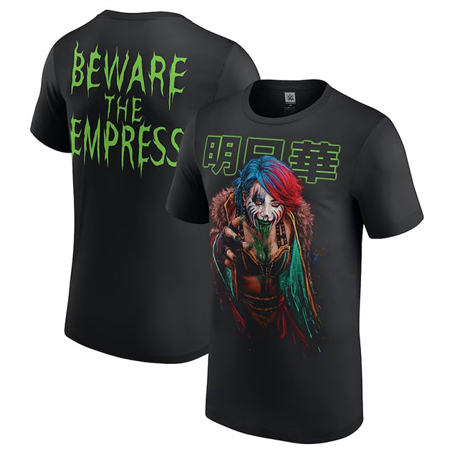即日発送 ASUKAモデル WWE AUTHENTIC Tシャツ BEWARE THE EMPRESS T-SHIRT BLACK