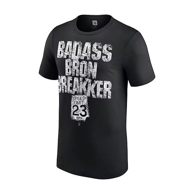 ブロン ブレイカーモデル 海外取寄 WWE AUTHENTIC Tシャツ BADASS T-SHIRT BLACK