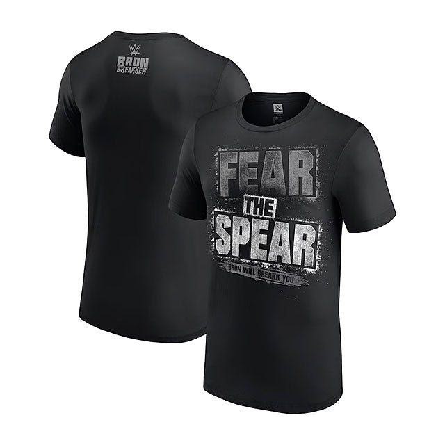 ブロン ブレイカーモデル 海外取寄 WWE AUTHENTIC Tシャツ FEAR THE SPEAR T-SHIRT BLACK