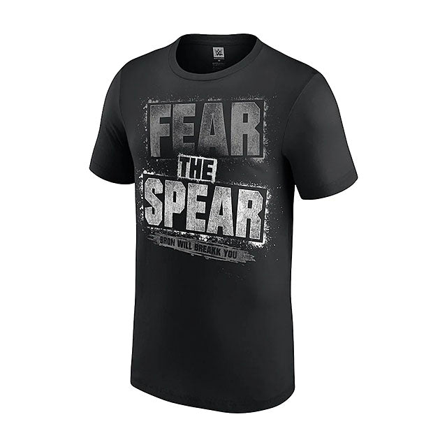 ブロン ブレイカーモデル 海外取寄 WWE AUTHENTIC Tシャツ FEAR THE SPEAR T-SHIRT BLACK