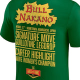 ブル中野モデル 海外取寄 WWE殿堂入り記念Tシャツ WWE HALL OF FAME T-SHIRT GREEN