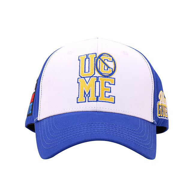 ジョン シナモデル 海外取寄 WWE AUTHENTIC FAREWELL TOUR 2025 ST.LOUIS ADJUSTABLE CAP WHITE BLUE