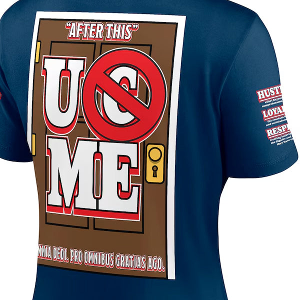 女性用 ジョン シナモデル 海外取寄 WWE AUTHENTIC Tシャツ WOMEN'S FAREWELL TOUR 2025 WASHINGTON D.C. T-SHIRT NAVY