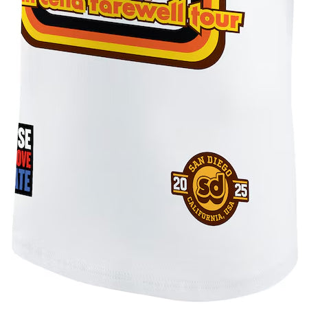 子供用 ジョン シナモデル 海外取寄 WWE AUTHENTIC Tシャツ YOUTH FAREWELL TOUR 2025 SAN DIEGO T-SHIRT WHITE