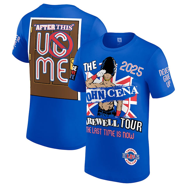ジョン シナモデル 海外取寄 WWE AUTHENTIC Tシャツ FAREWELL TOUR 2025 LONDON T-SHIRT BLUE