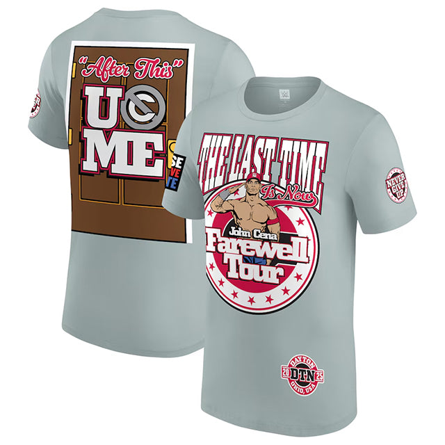 ジョン シナモデル 海外取寄 WWE AUTHENTIC Tシャツ FAREWELL TOUR 2025 DAYTON T-SHIRT GREY