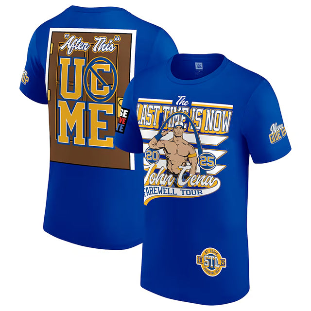 ジョン シナモデル 海外取寄 WWE AUTHENTIC Tシャツ FAREWELL TOUR 2025 ST.LOUIS T-SHIRT BLUE