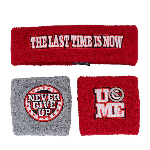 ジョン シナモデル 海外取寄 WWE AUTHENTIC FAREWELL TOUR 2025 DAYTON SWEATBAND&TOWEL BLACK GREY RED