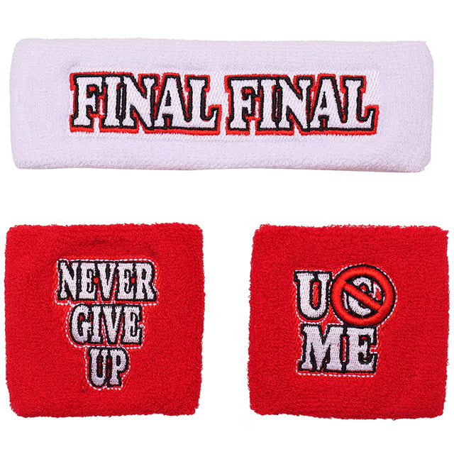 ジョン シナモデル 海外取寄 WWE AUTHENTIC FAREWELL TOUR 2025 WASHINGTON D.C. SWEATBAND TOWEL NAVY RED