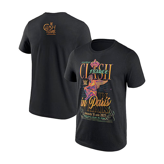 クラッシュインパリ 海外取寄 WWE AUTHENTIC Tシャツ CLASH IN PARIS 2025 FINE ARTS STATUE T-SHIRT BLACK