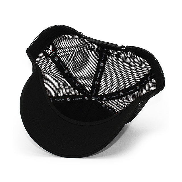 CMパンクモデル WWE AUTHENTIC メッシュキャップ RETURNS TRUCKER MESH CAP BLACK