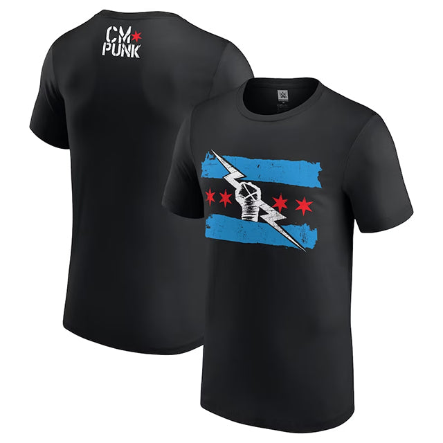 CMパンクモデル 海外取寄 WWE AUTHENTIC Tシャツ RETURN OF CM PUNK T-SHIRT BLACK