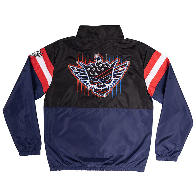 コーディ ローデスモデル WWE AUTHENTIC ウィンドブレイカー NEON NIGHTMARE FULL-ZIPWINDBREAKER JACKET BLACK-NAVY
