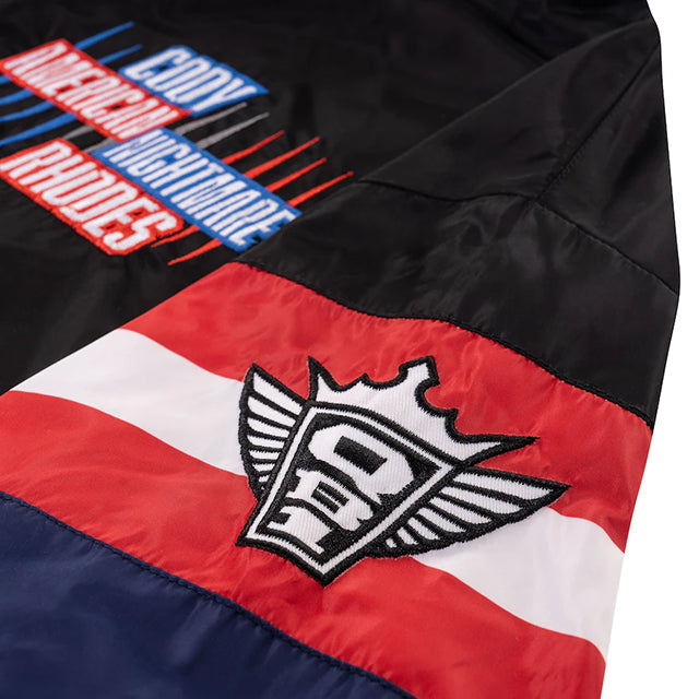 コーディ ローデスモデル WWE AUTHENTIC ウィンドブレイカー NEON NIGHTMARE FULL-ZIPWINDBREAKER JACKET BLACK-NAVY