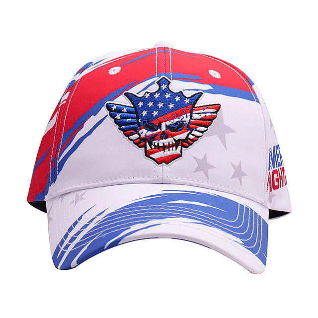 コーディ ローデスモデル 海外取寄 キャップ WWE AUTHENTIC AMERICANA SKULL SNAPBACK CAP WHITE
