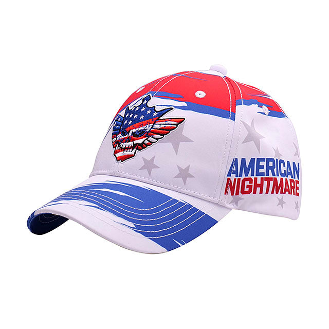 コーディ ローデスモデル 海外取寄 キャップ WWE AUTHENTIC AMERICANA SKULL SNAPBACK CAP WHITE