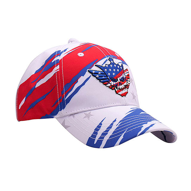 コーディ ローデスモデル 海外取寄 キャップ WWE AUTHENTIC AMERICANA SKULL SNAPBACK CAP WHITE
