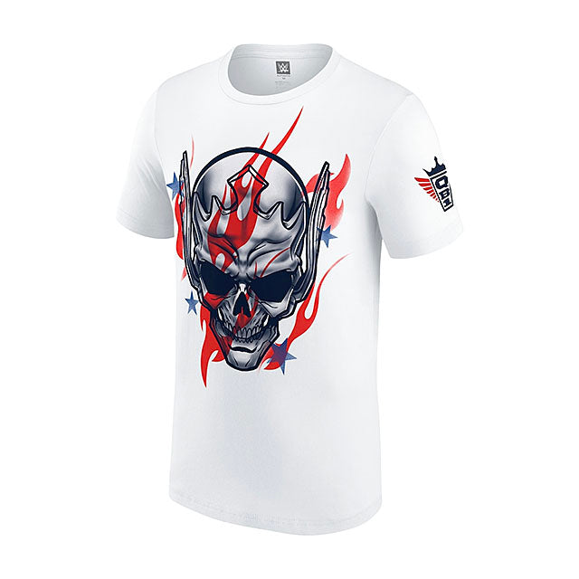 コーディ ローデスモデル 海外取寄 WWE AUTHENTIC Tシャツ STARS & STRIPES NIGHTMARE T-SHIRT WHITE