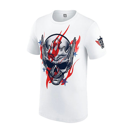 コーディ ローデスモデル 海外取寄 WWE AUTHENTIC Tシャツ STARS & STRIPES NIGHTMARE T-SHIRT WHITE