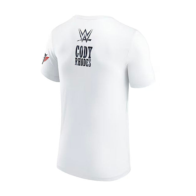 コーディ ローデスモデル 海外取寄 WWE AUTHENTIC Tシャツ STARS & STRIPES NIGHTMARE T-SHIRT WHITE