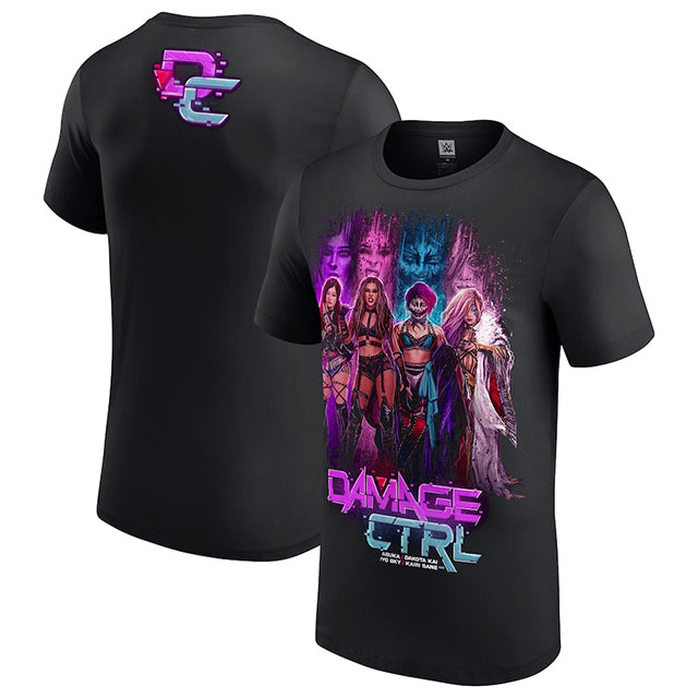 ダメージコントロールモデル 海外取寄 WWE AUTHENTIC Tシャツ TEAM T-SHIRT BLACK