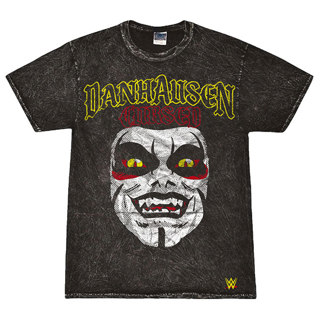 ダンハウゼンモデル 海外取寄 WWE AUTHENTIC Tシャツ CURSED! MINERAL WASH T-SHIRT BLACK