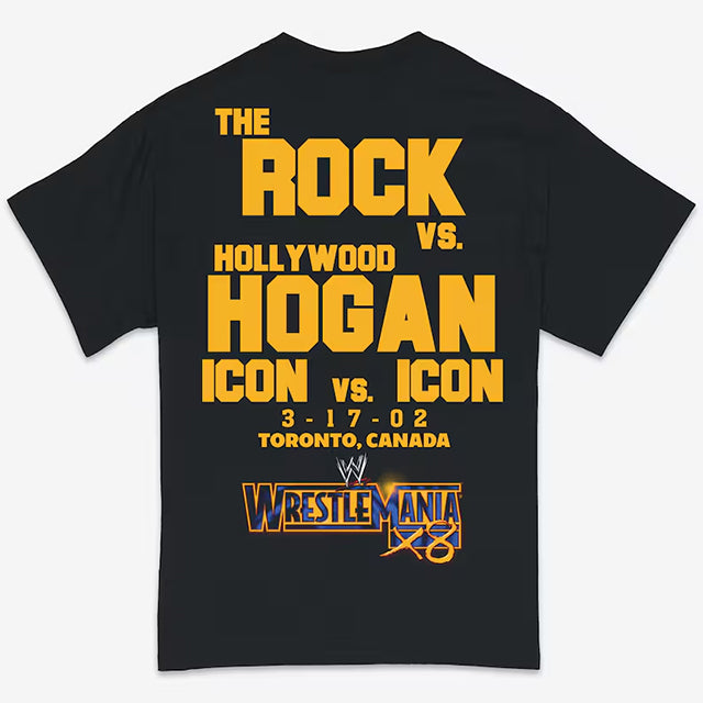 ザ ロック vs ハルク ホーガンモデル 海外取寄 RIPPLE JUNCTION Tシャツ WRESTLE MANIA X8 MOMENT GRAPHIC T-SHIRT