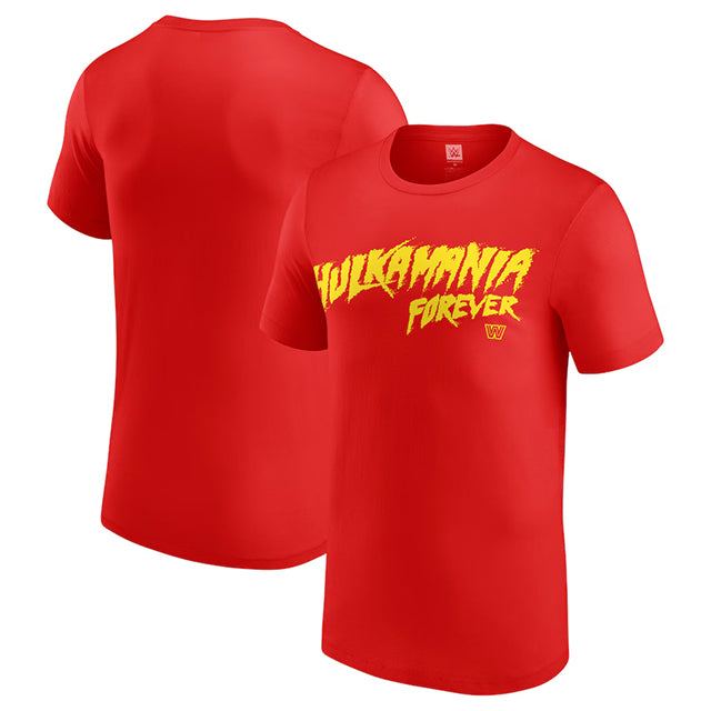 ハルク ホーガンモデル 海外取寄 WWE AUTHENTIC Tシャツ HULKAMANIA FOREVER T-SHIRT RED
