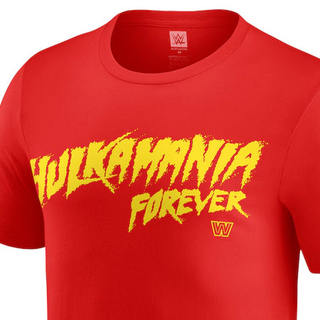 ハルク ホーガンモデル 海外取寄 WWE AUTHENTIC Tシャツ HULKAMANIA FOREVER T-SHIRT RED