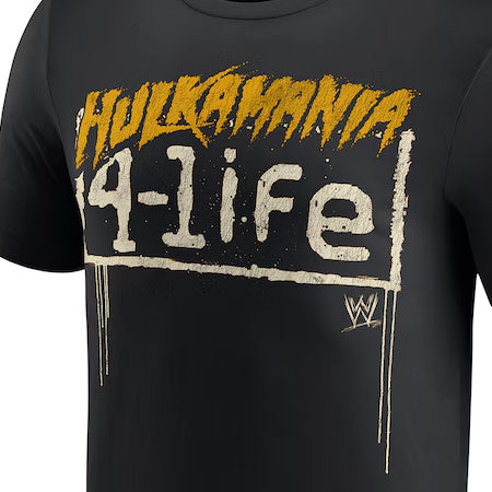 ハルク ホーガンモデル 海外取寄 WWE AUTHENTIC Tシャツ HULKAMANIA 4-LIFE T-SHIRT BLACK