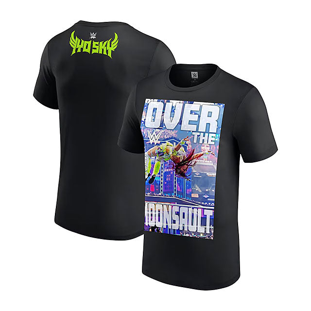 イヨ スカイモデル 海外取寄 WWE AUTHENTIC Tシャツ OVER THE MOONSAULT T-SHIRT BLACK
