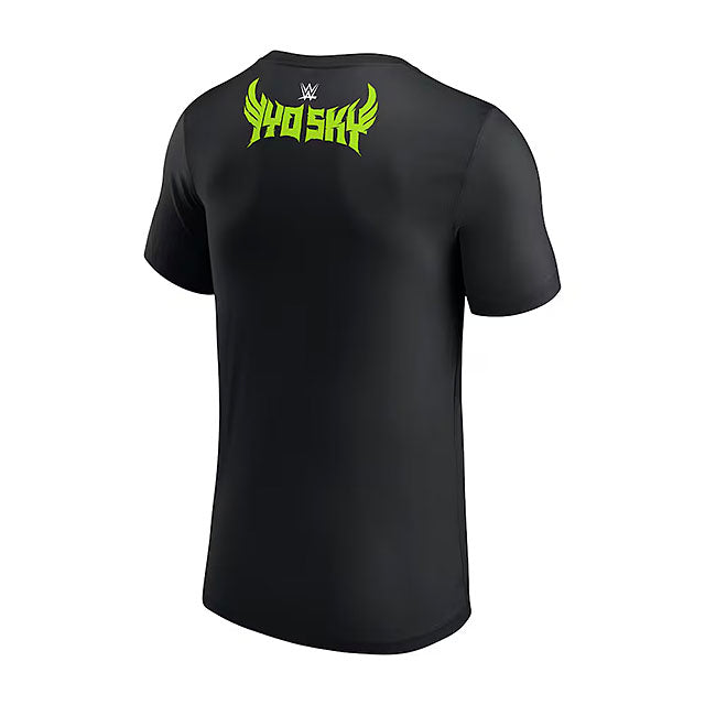 イヨ スカイモデル 海外取寄 WWE AUTHENTIC Tシャツ OVER THE MOONSAULT T-SHIRT BLACK