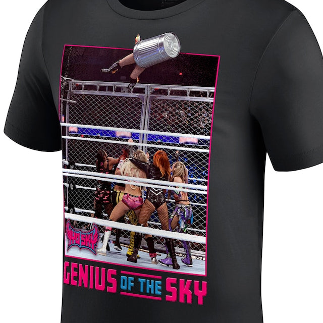 イヨ スカイモデル 海外取寄 WWE AUTHENTIC Tシャツ TRASH CAN DIVE PHOTO T-SHIRT BLACK